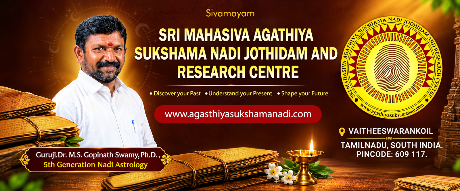 Sri Mahasiva Agathiya Sukshama Nadi Jothidam and Research Centre banner