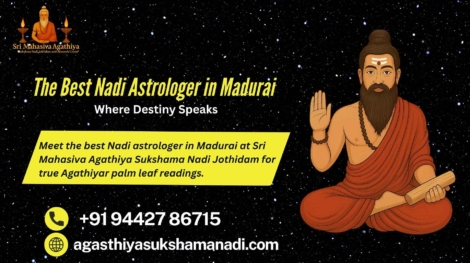 Best Nadi astrologer in Madurai at Sri Mahasiva Agathiya Sukshama Nadi Jothidam for authentic Agathiyar palm leaf readings.