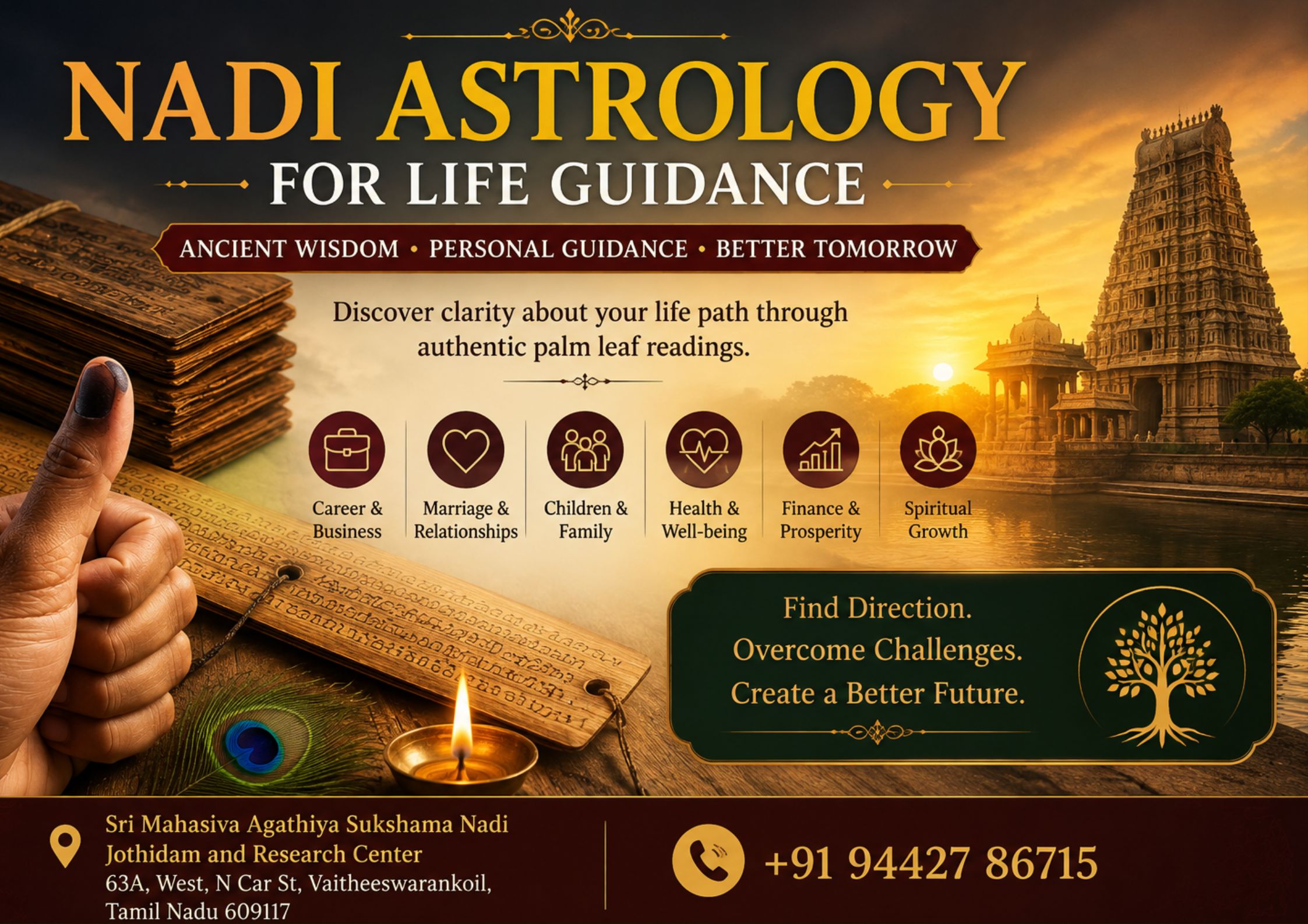 Nadi Astrology for life guidance through traditional palm leaf reading